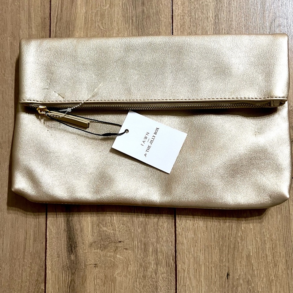 Fawn Shimmering Gold Clutch